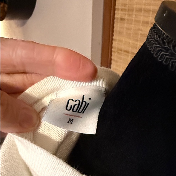 Cabi Victory Cardigan Sweater Long Blue Striped Knit Maxi Duster Sz Medium - Picture 6 of 8